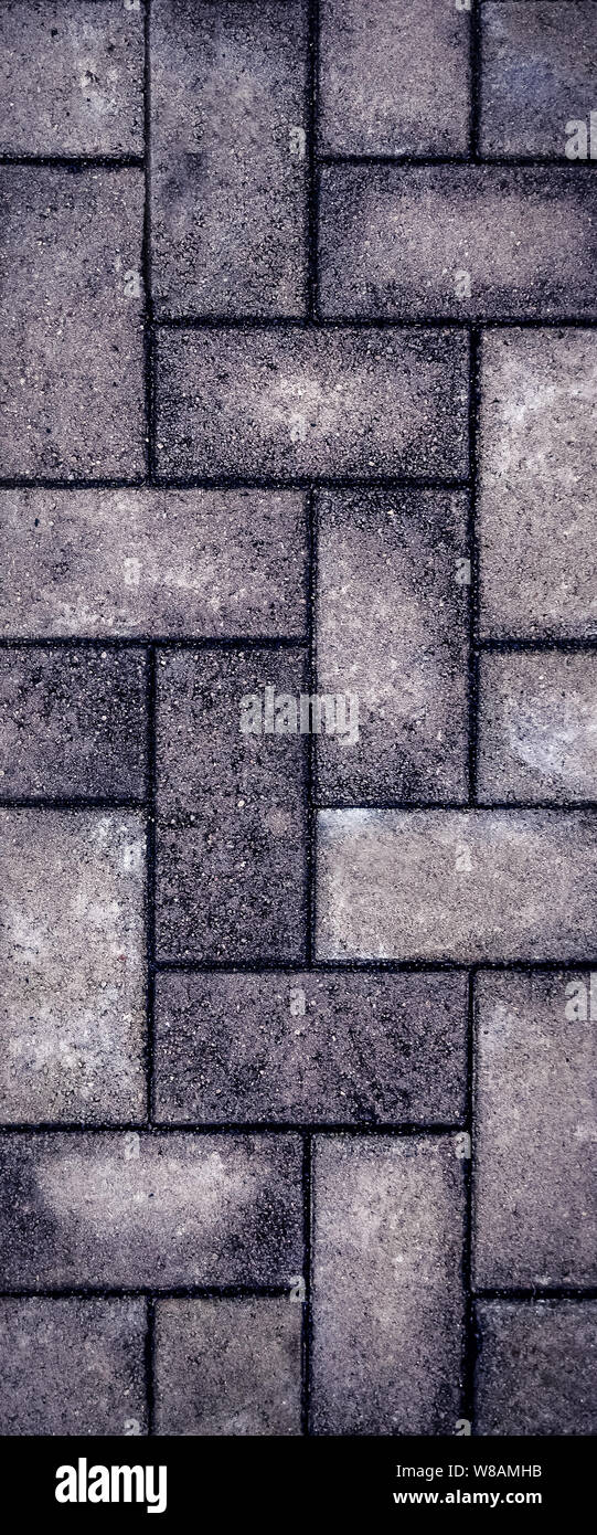 Background pavement, paving stone, brick cobblestone road footpath Stock Photo