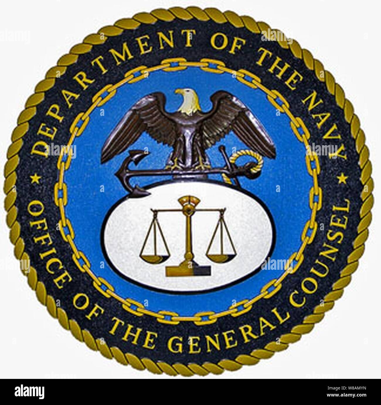 Department-of-the-Navy-Office-of-the-General-Counsel-Seal-Plaque-L. Stock Photo