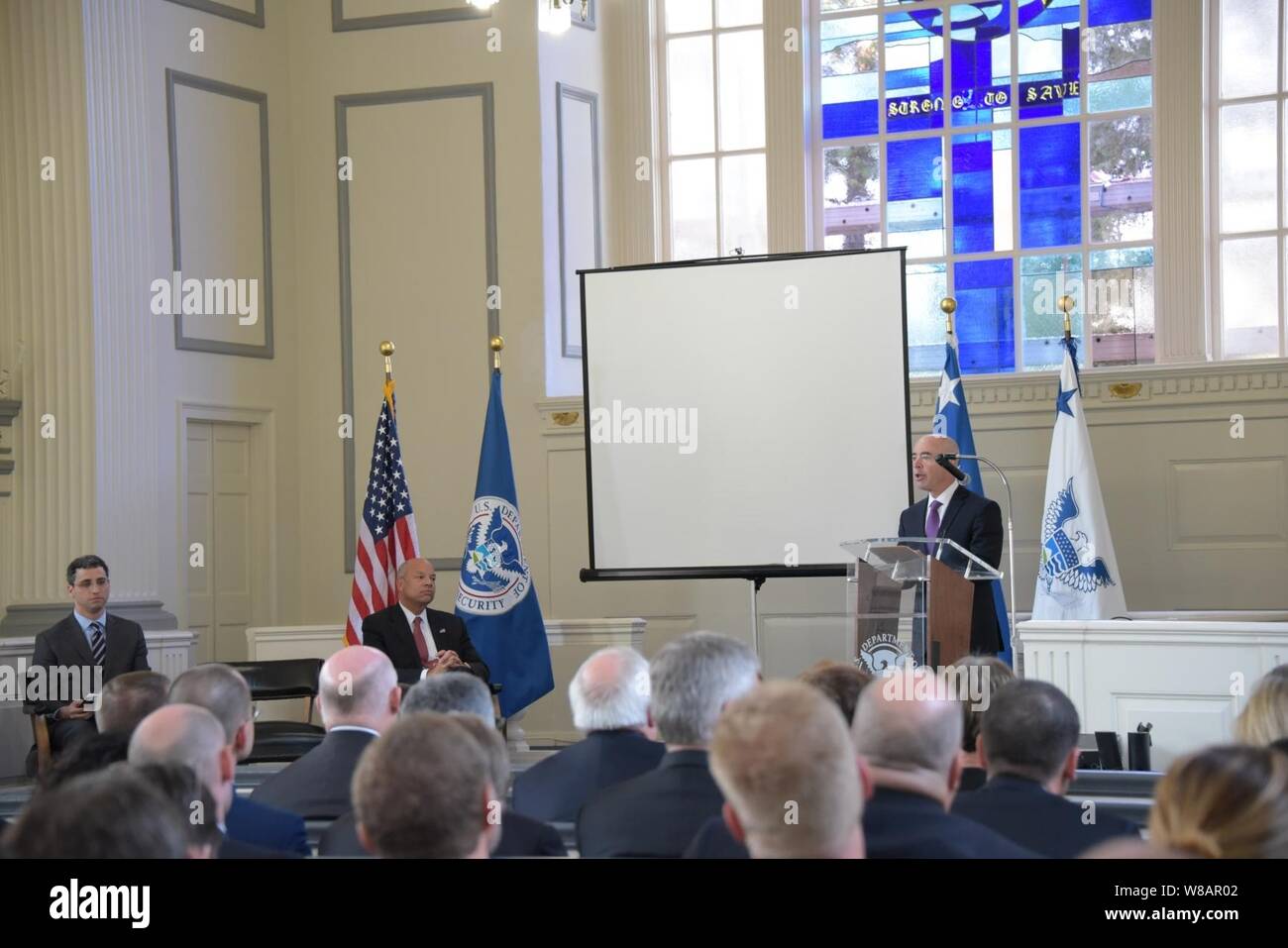 WASHINGTON - A farewell ceremony was held for Deputy Secretary of Homeland Security Alejandro Mayorkas, which included remarks delivered by several members of President Obama’s Administration and DHS Component leaders, Oct. 24, 2016. Deputy Secretary Mayorkas was sworn in as Deputy Secretary of DHS on Dec. 23, 2013, and prior to becoming the Deputy Secretary of DHS, Mayorkas served as the Director of the Department’s U.S. Citizenship and Immigration Services. Stock Photo