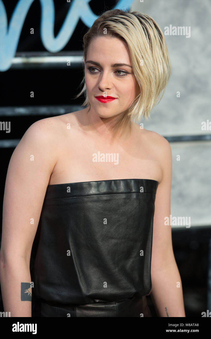 American actress Kristen Stewart arrives at the red carpet for Chanel's
