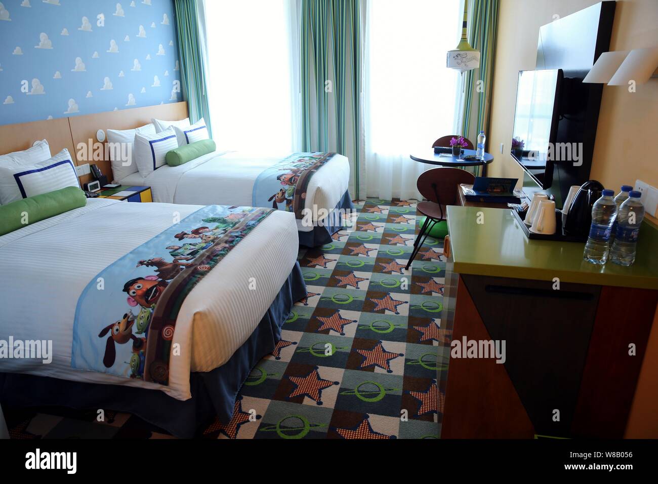 Interior Of A Suite In The Toy Story Hotel At The Shanghai Disney Resort In Pudong Shanghai China 14 June 16 The Shanghai Disneyland Hotel And Stock Photo Alamy