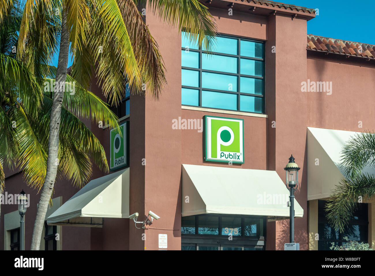 Publix Super Market at CityPlace in West Palm Beach, Florida. (USA) Stock Photo