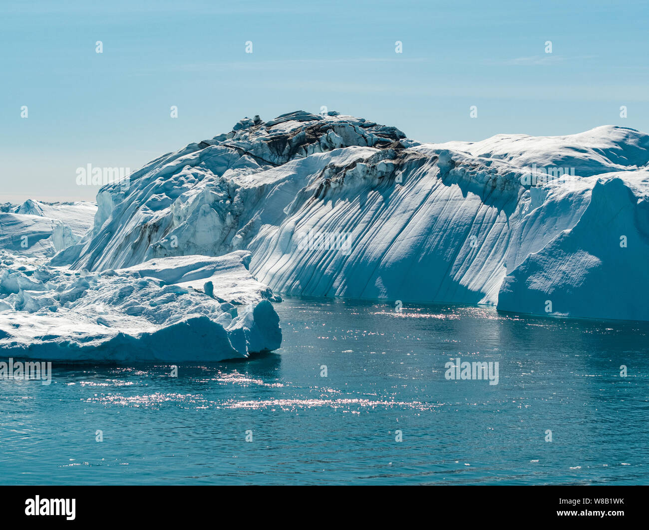 Global Warming and Climate Change Giant Iceberg from melting glacier