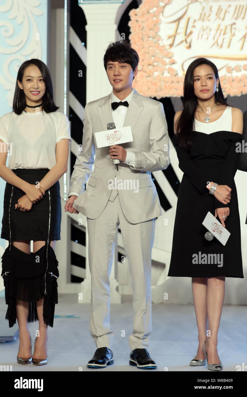 (From left) Chinese singer and actress Victoria Song or Song Qian of