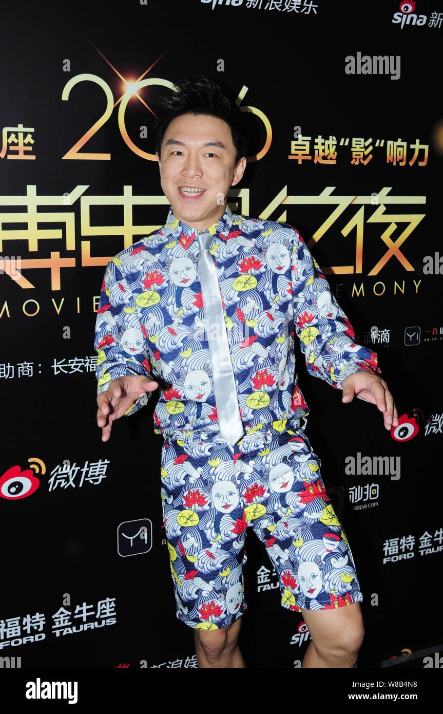 Chinese actor Huang Bo attends the Weibo Movie Awards Ceremony in ...