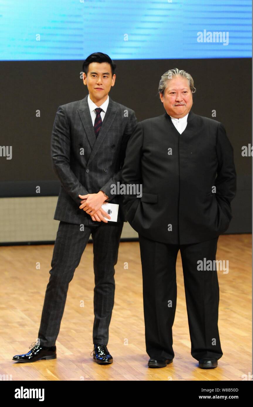 Hong Kong director and actor Sammo Hung, right, and Taiwanese actor ...