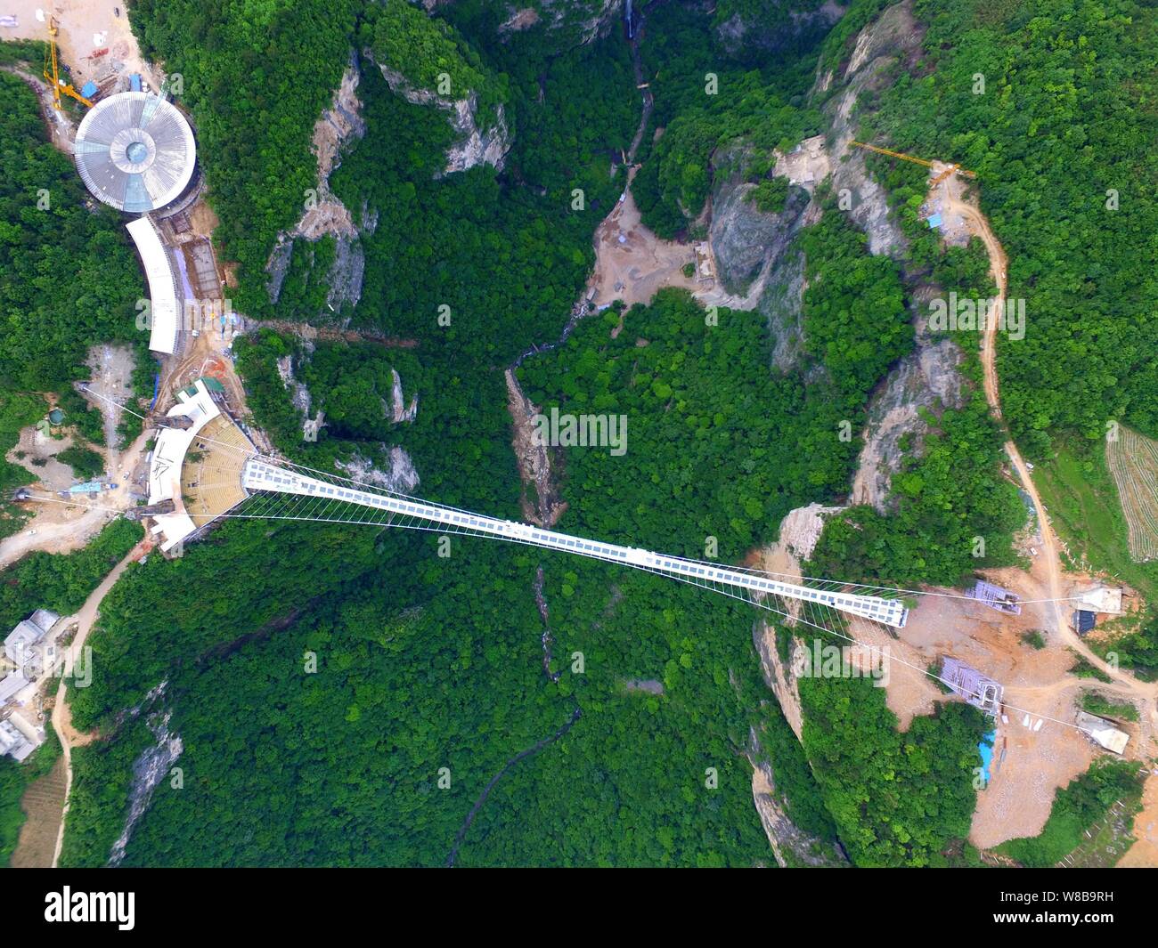 An Aerial View Of The World S Longest And Highest Glass
