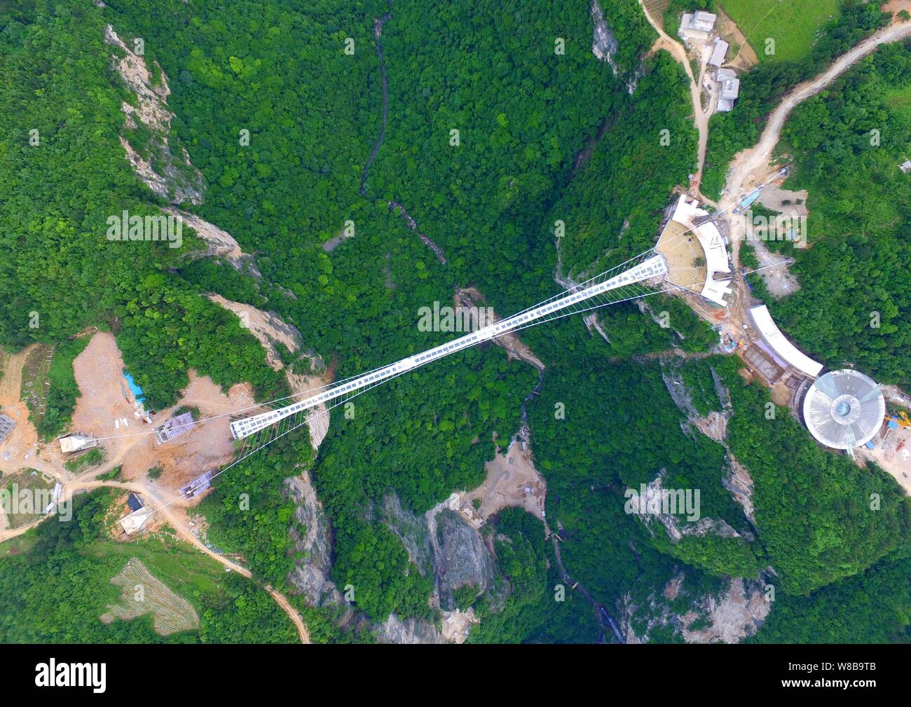 An Aerial View Of The World S Longest And Highest Glass