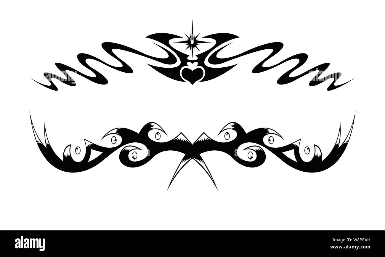 vector tribal tattoo design, eps 10 Stock Vector Image & Art - Alamy