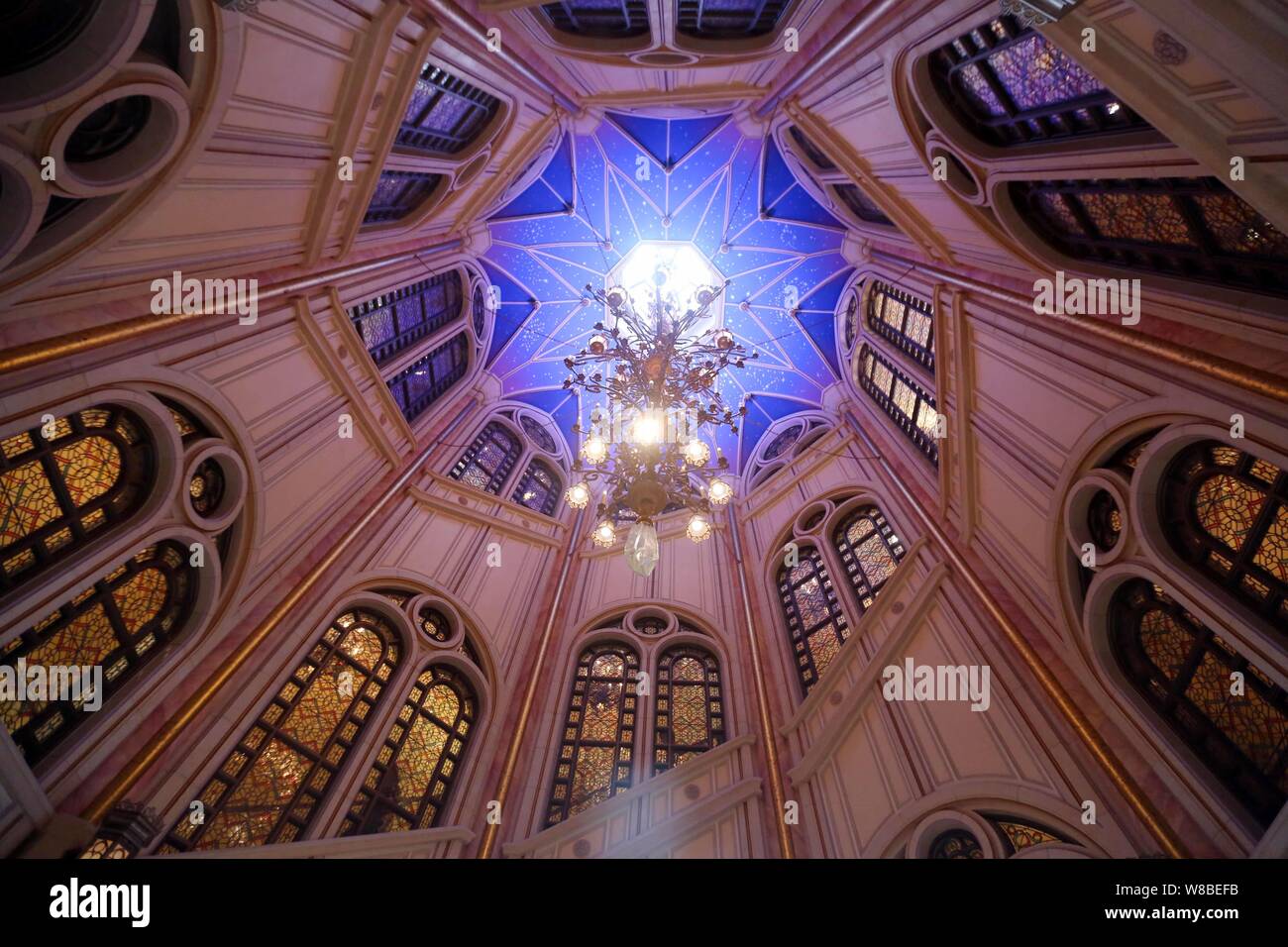 An interior of the Disney Castle in the Shanghai Disneyland at the ...
