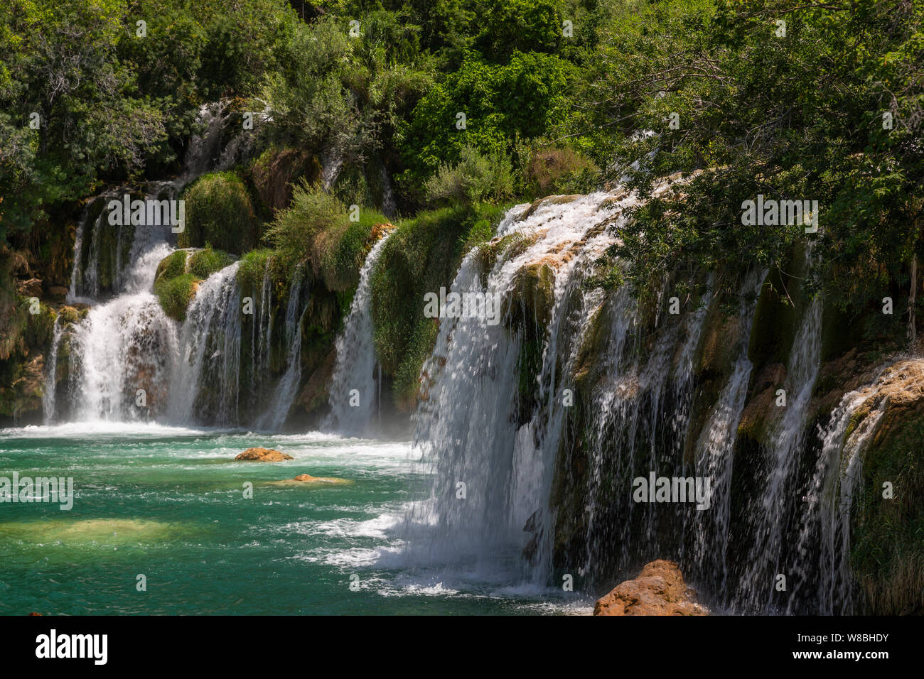 Skradinski Buk waterfalls in the Krka National Park, Croatia Stock Photo