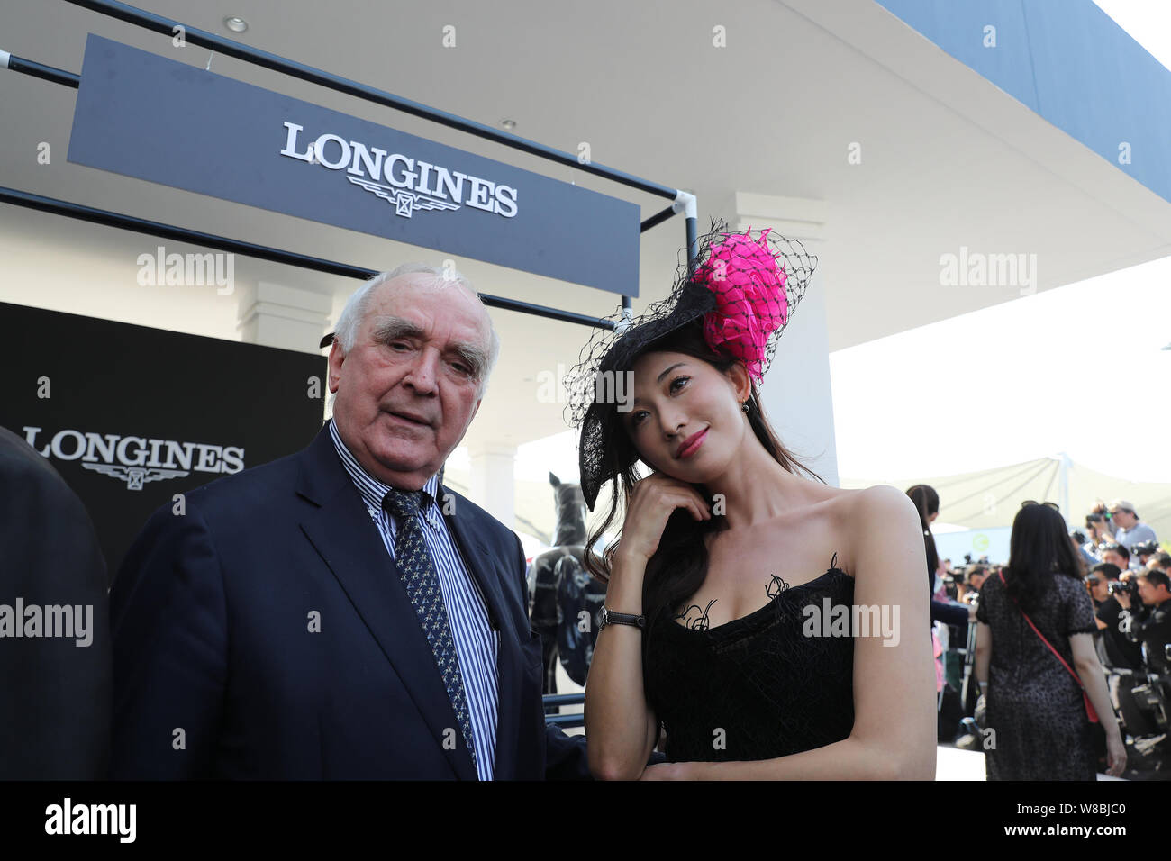 Taiwanese model and actress Lin Chi-ling, right, attends a promotional ...