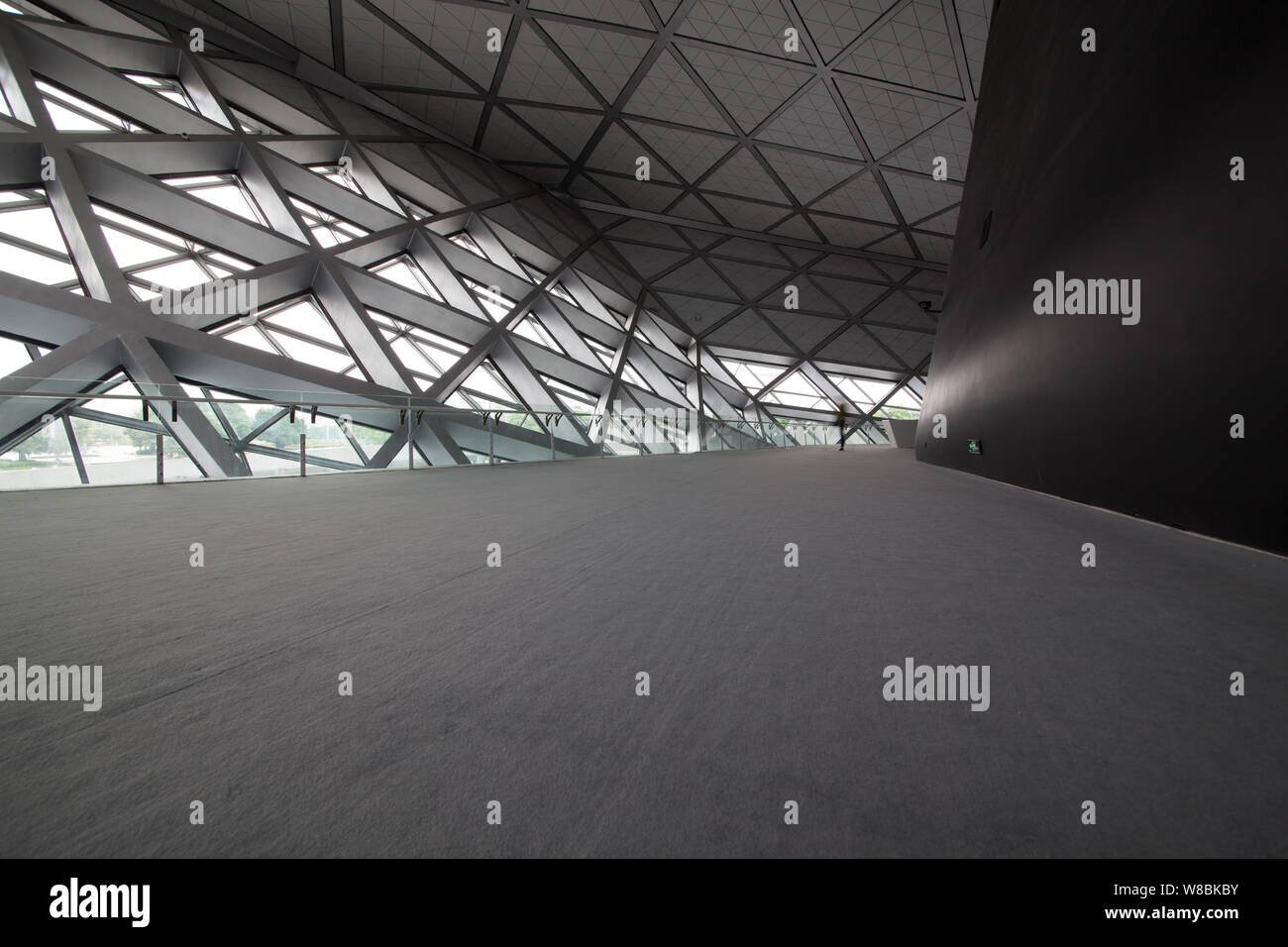 Interior view of the Guangzhou Opera House designed by Iraqi-British ...