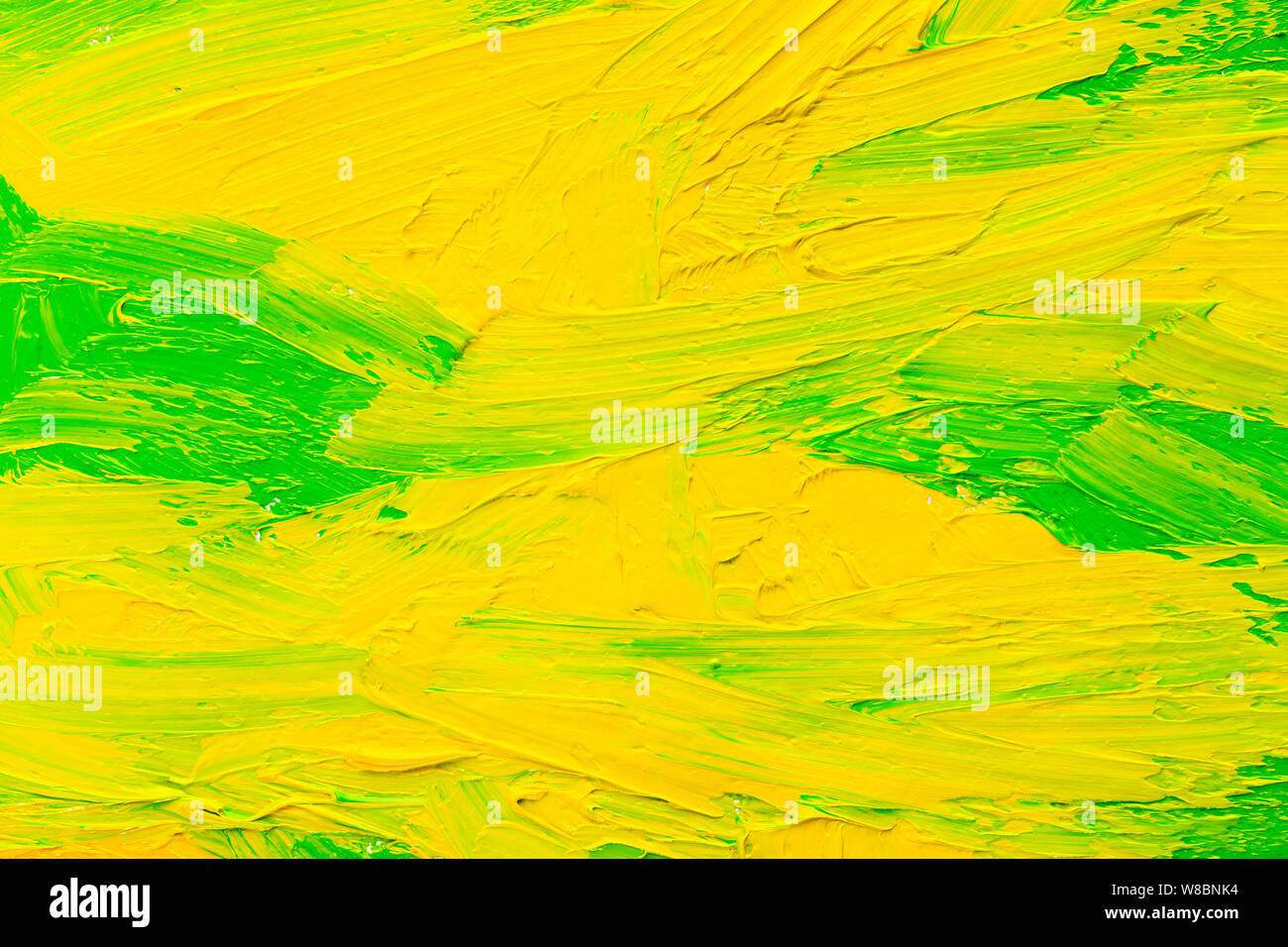 Green yellow abstract painting hi-res stock photography and images - Alamy