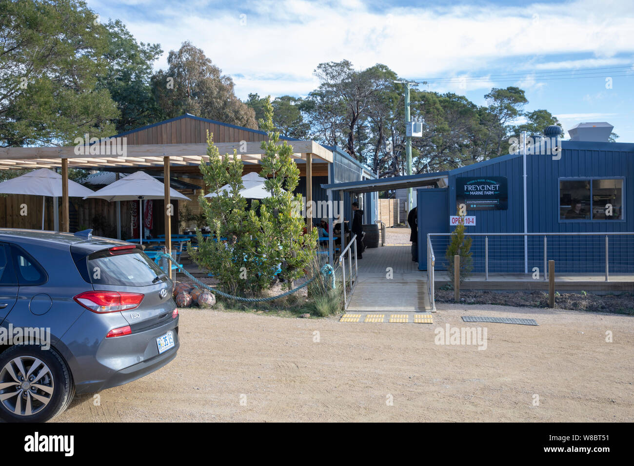 marine farm for fresh seafood including oysters at the marine