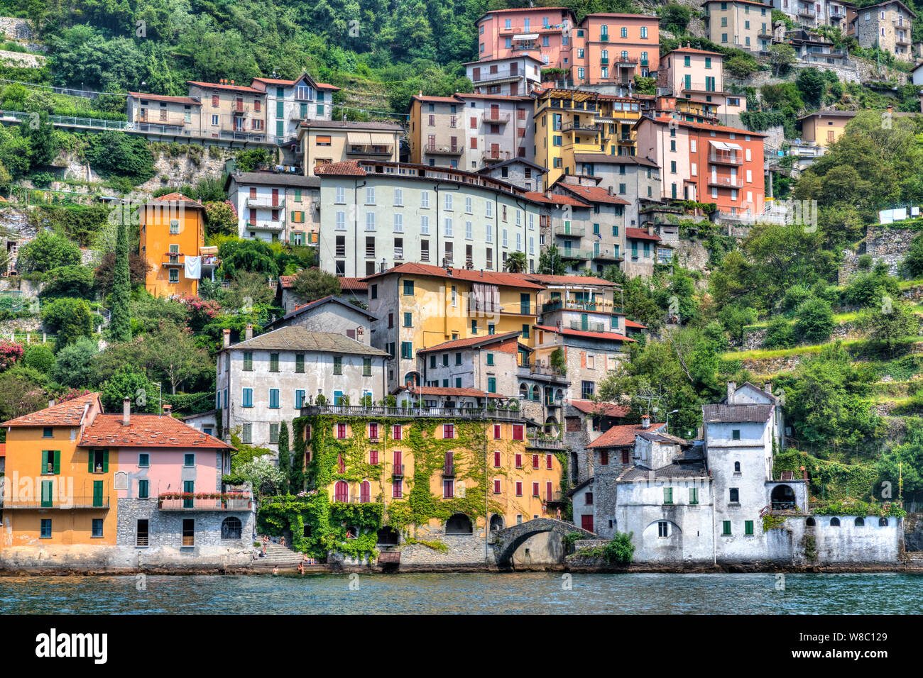 Nesso, Lake Como, Lombardy, Italy, Europe Stock Photo