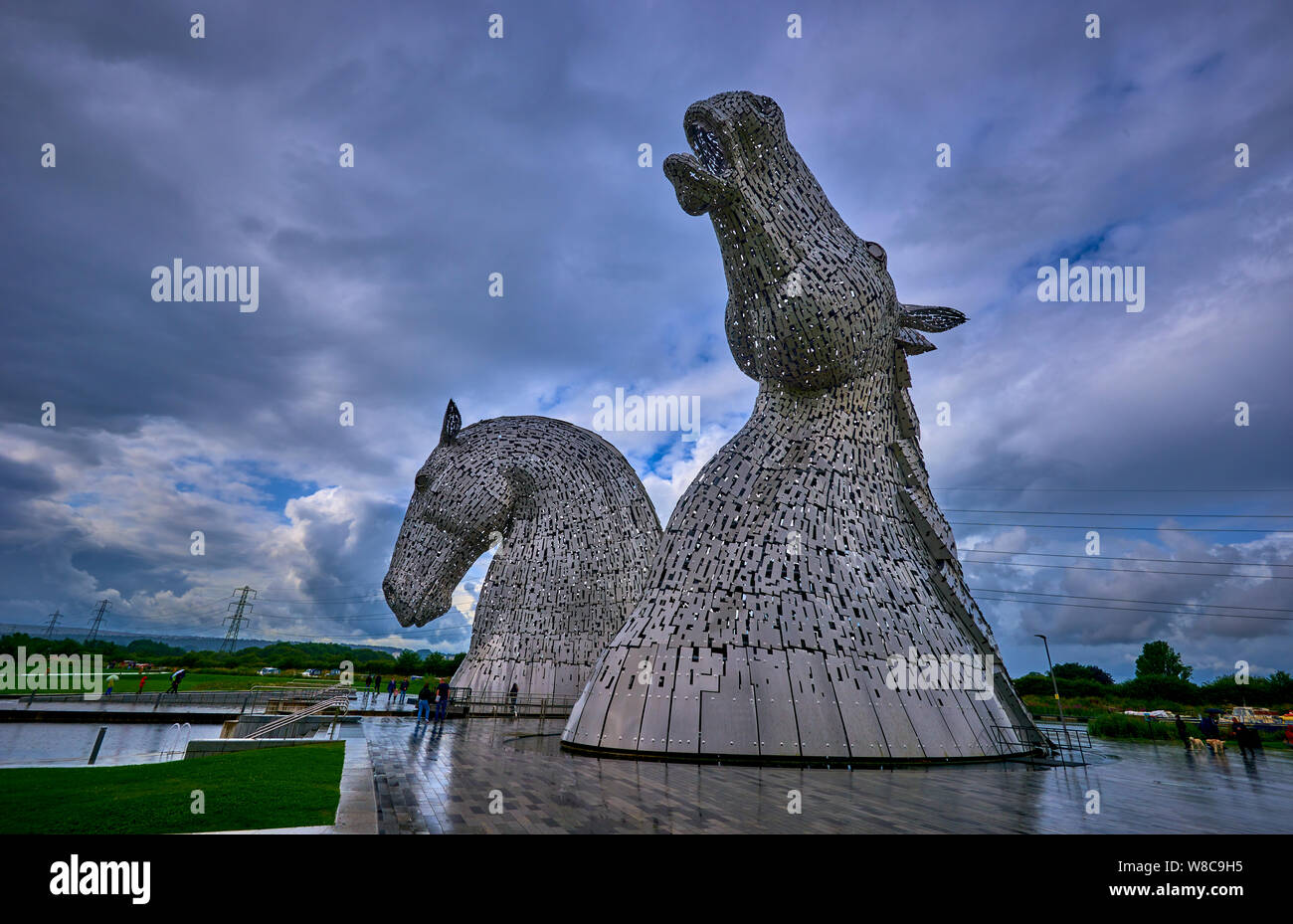 The Kelpies (KLB) Stock Photo