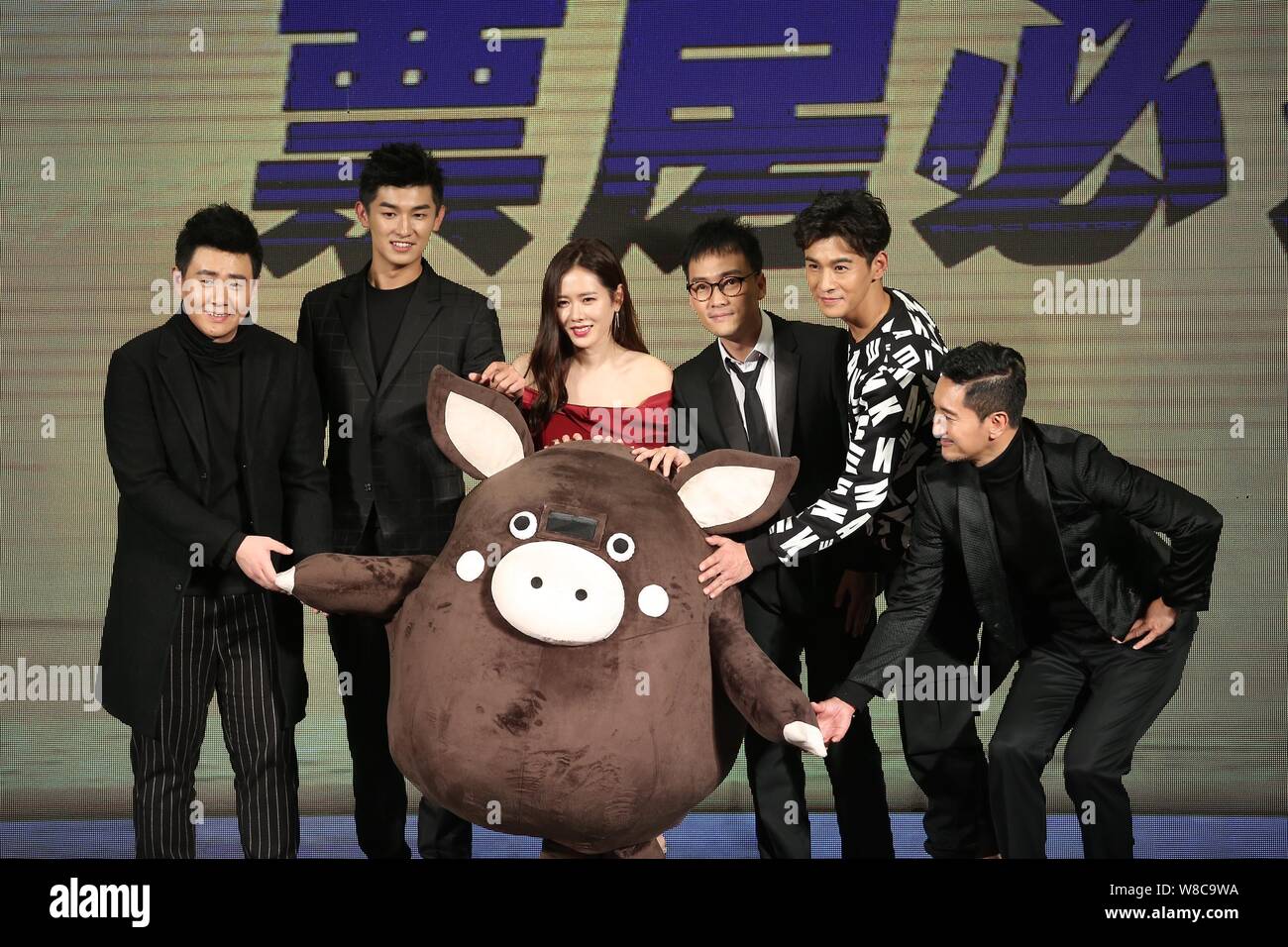 (From left) Chinese actors Ding Wenbo and Yang Xuwen, South Korean