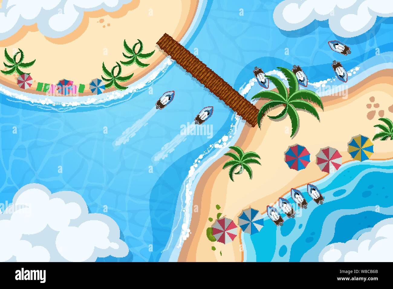 Set of aerial view scenes illustration Stock Vector Image & Art - Alamy