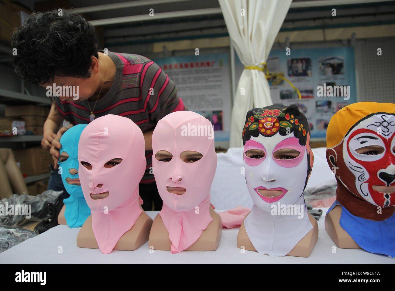 Chinese facekini designer Zhang Shifan puts Peking Opera and other