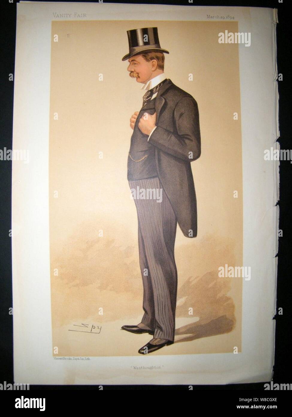 Edward George Villiers Stanley, Vanity Fair, 1894-03-29. Stock Photo