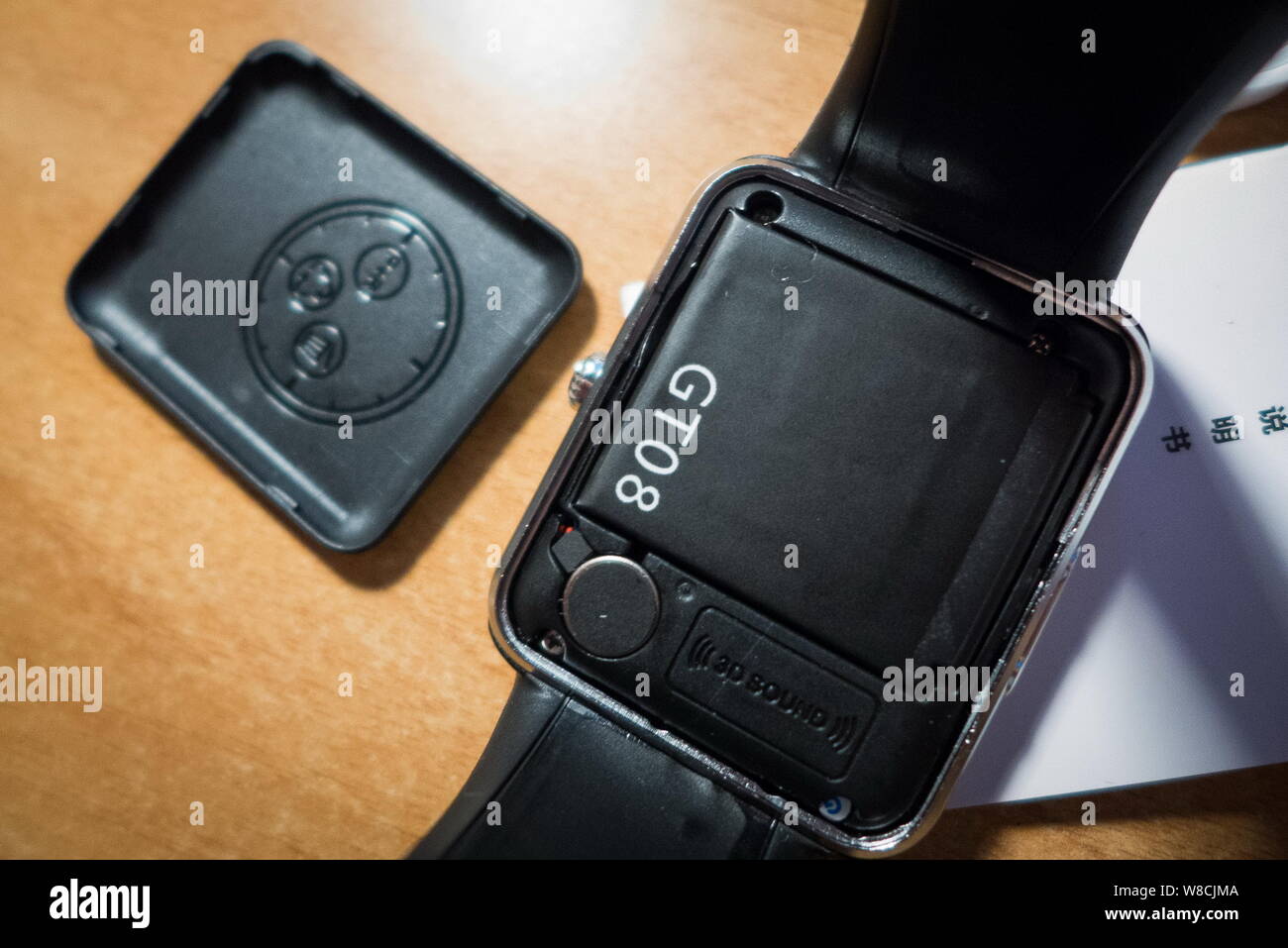 picture shows a close-up of the inside of an Apple Watch-like smartwatch for sale at an electronics market in Shenzhen city, south China's Guangd Stock Photo - Alamy