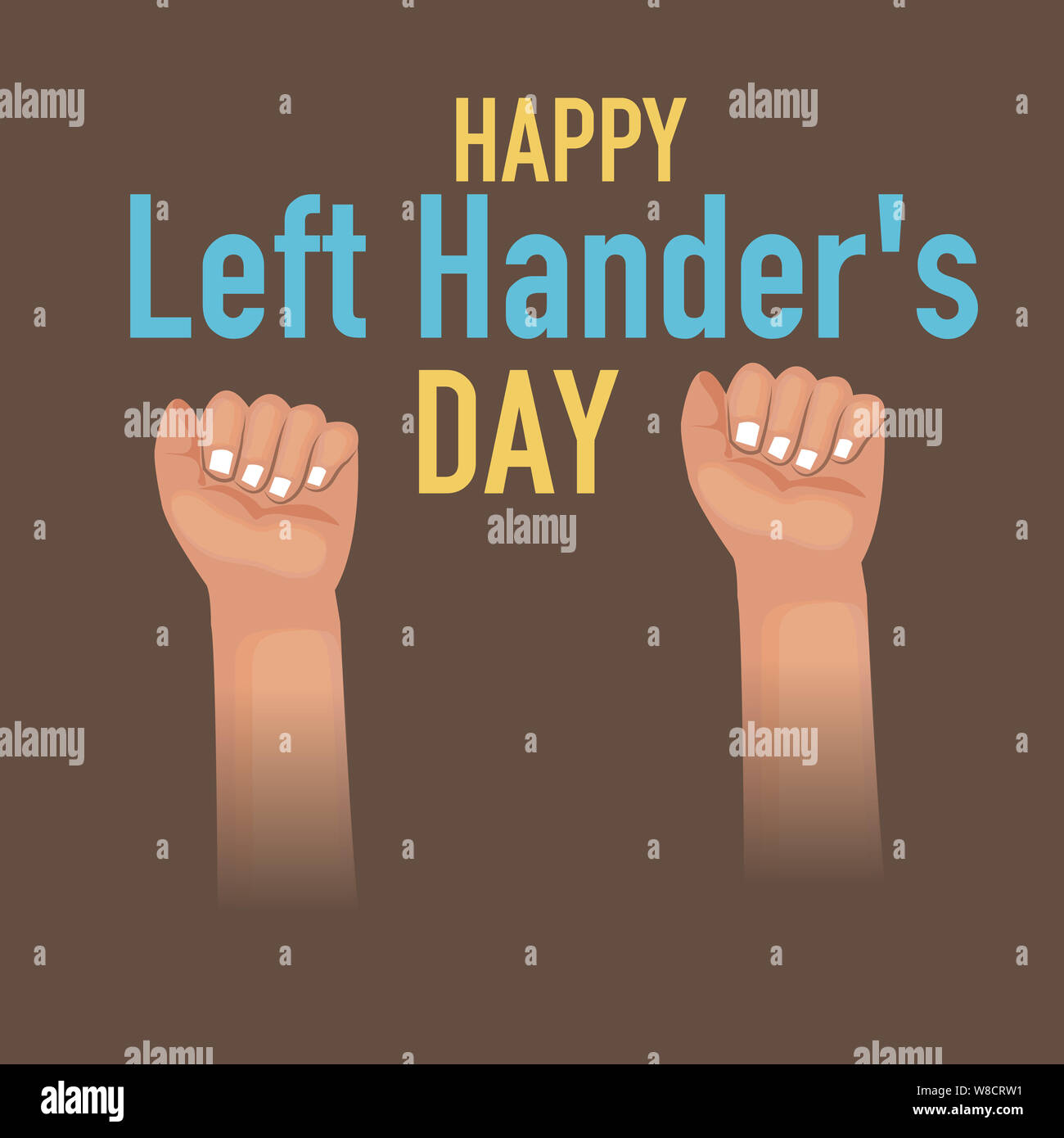 illustration of a background for International Left Handers Day Stock ...