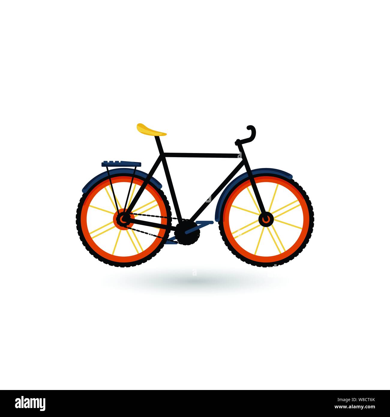 Bicycle cartoon vector art illustration hires stock photography and