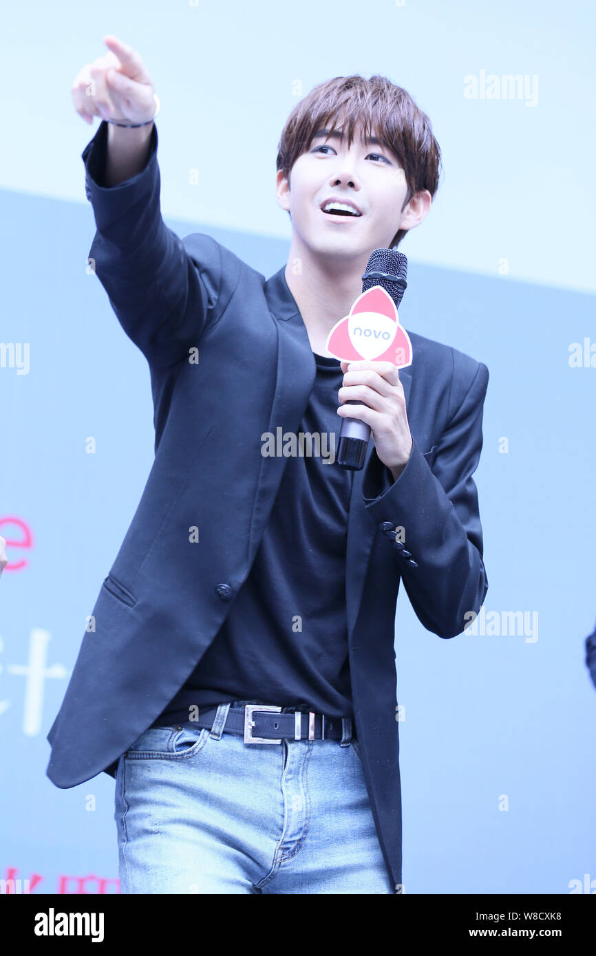 Hwang Kwanghee of South Korean boyband ZEA attends a fan meeting