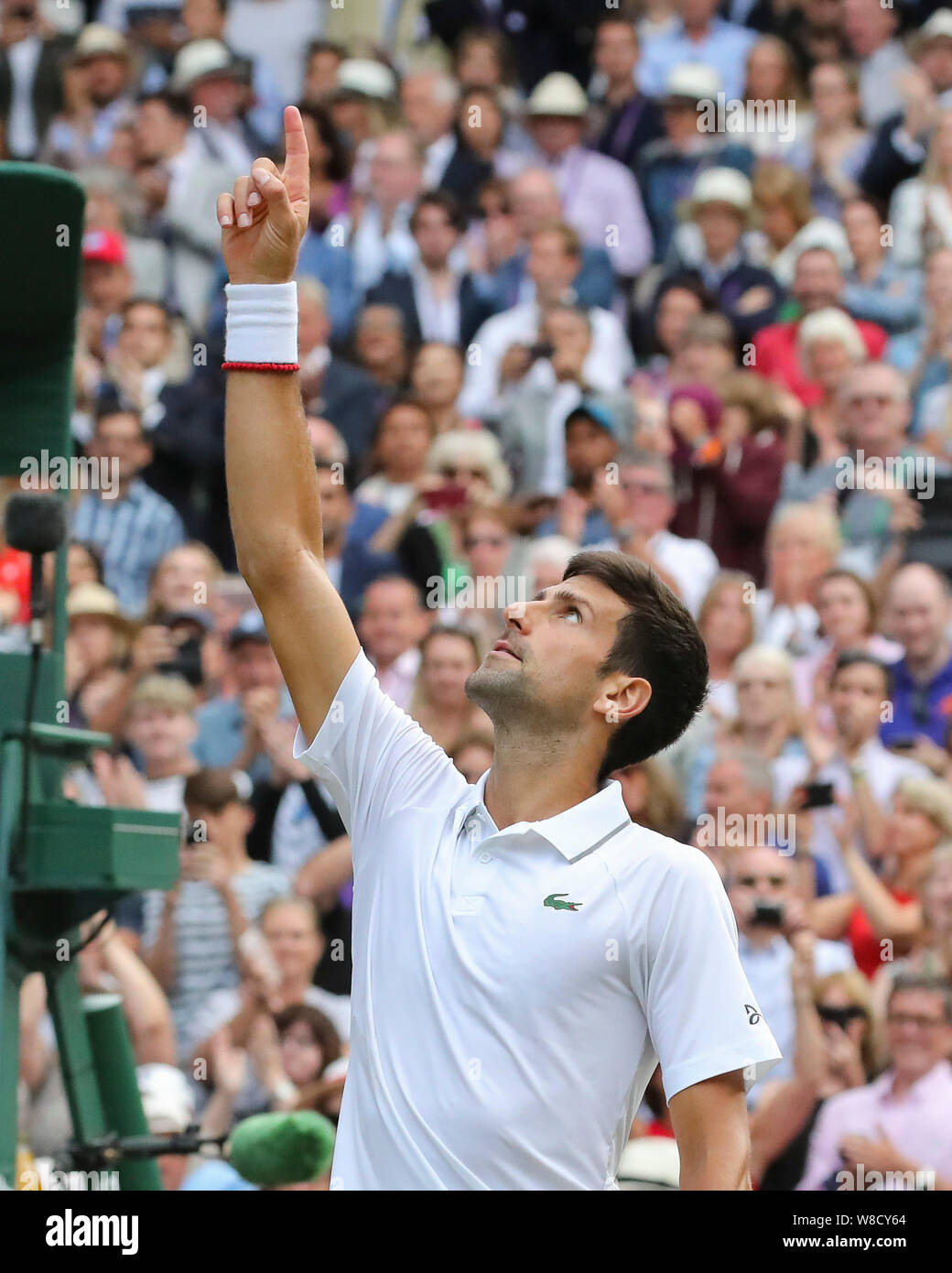 Novak Djokovic Tennis - Wimbledon 2019 - Grand Slam ITF / ATP / WTA - AELTC  - London - - Great Britain - 14 July 2019 Stock Photo - Alamy