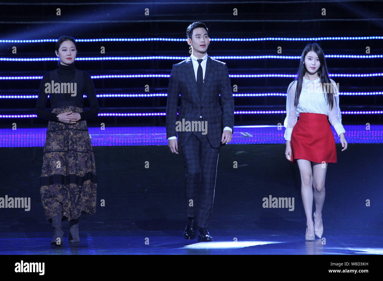 (From left) South Korean actress Kong Hyojin, actor Kim Soohyun and