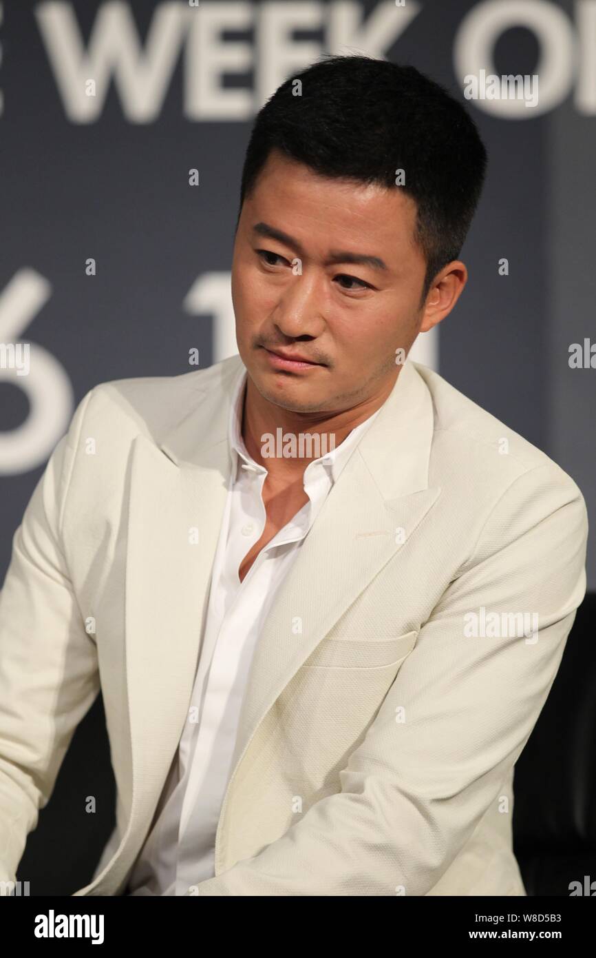 Chinese actor Wu Jing attends the opening forum for Jackie Chan’s