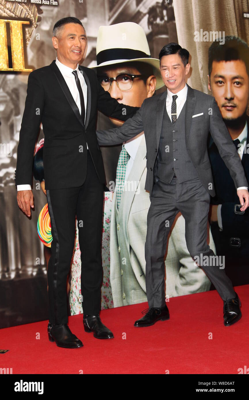 Mickychu Hong Kong actors Chow Yun-fat, left, and Nick Cheung attend the ...