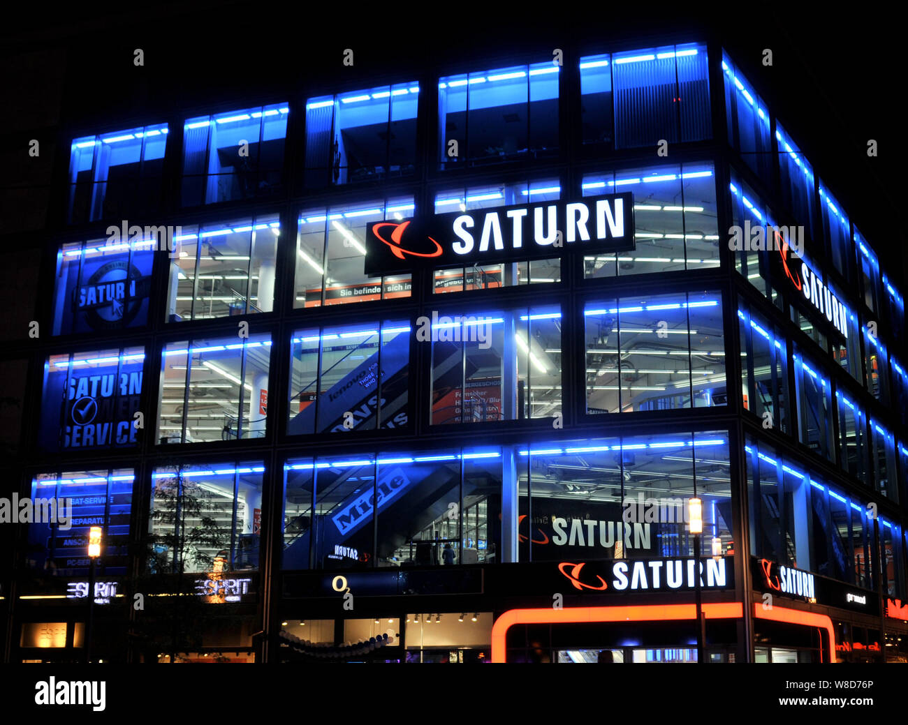 Saturn mall, Berlin, Germany Stock Photo