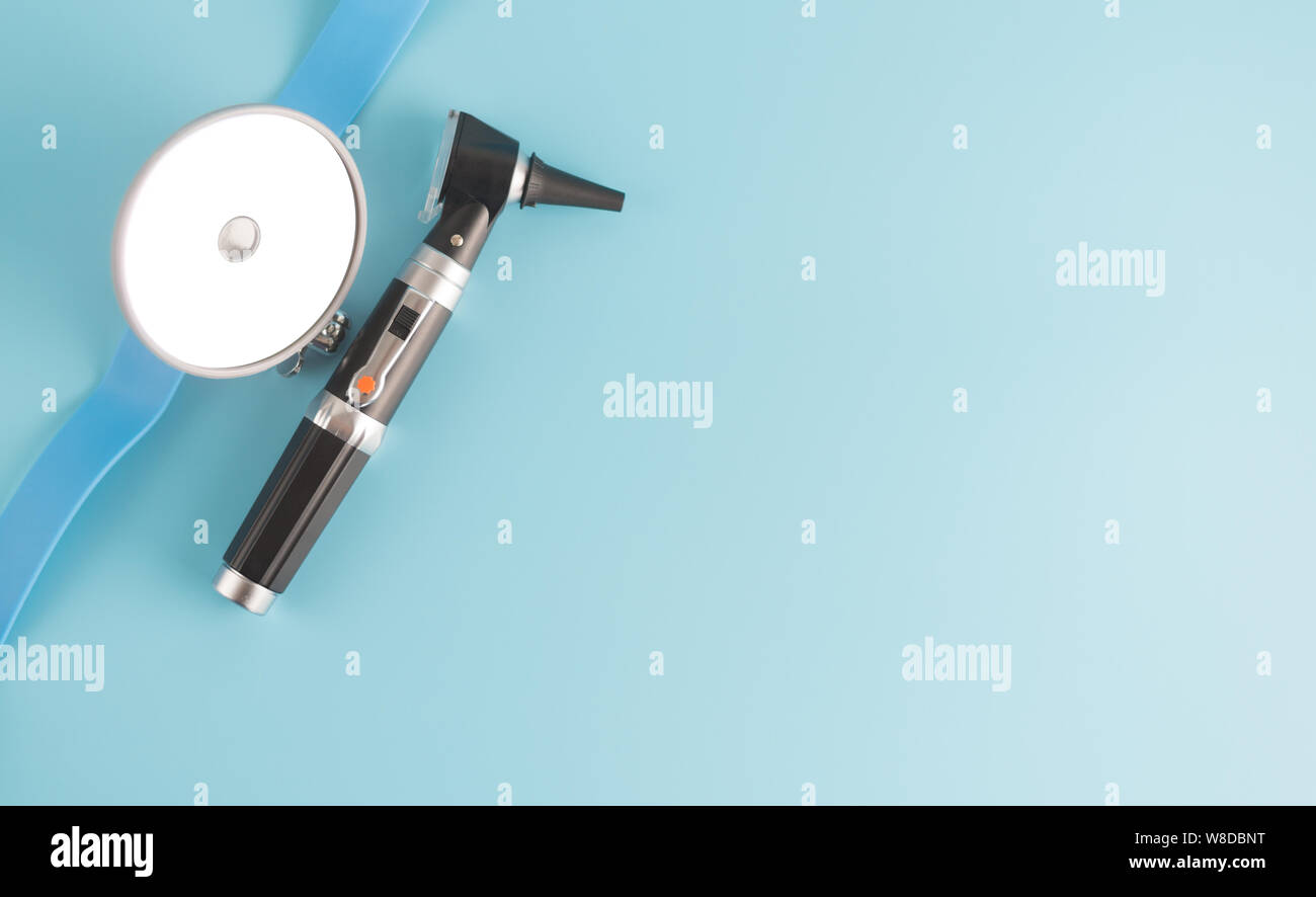 Instrument for check ear nose throat by ENT doctor Stock Photo Alamy