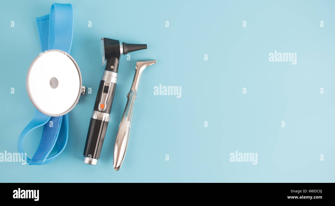 Instrument for check ear nose throat by ENT doctor Stock Photo Alamy