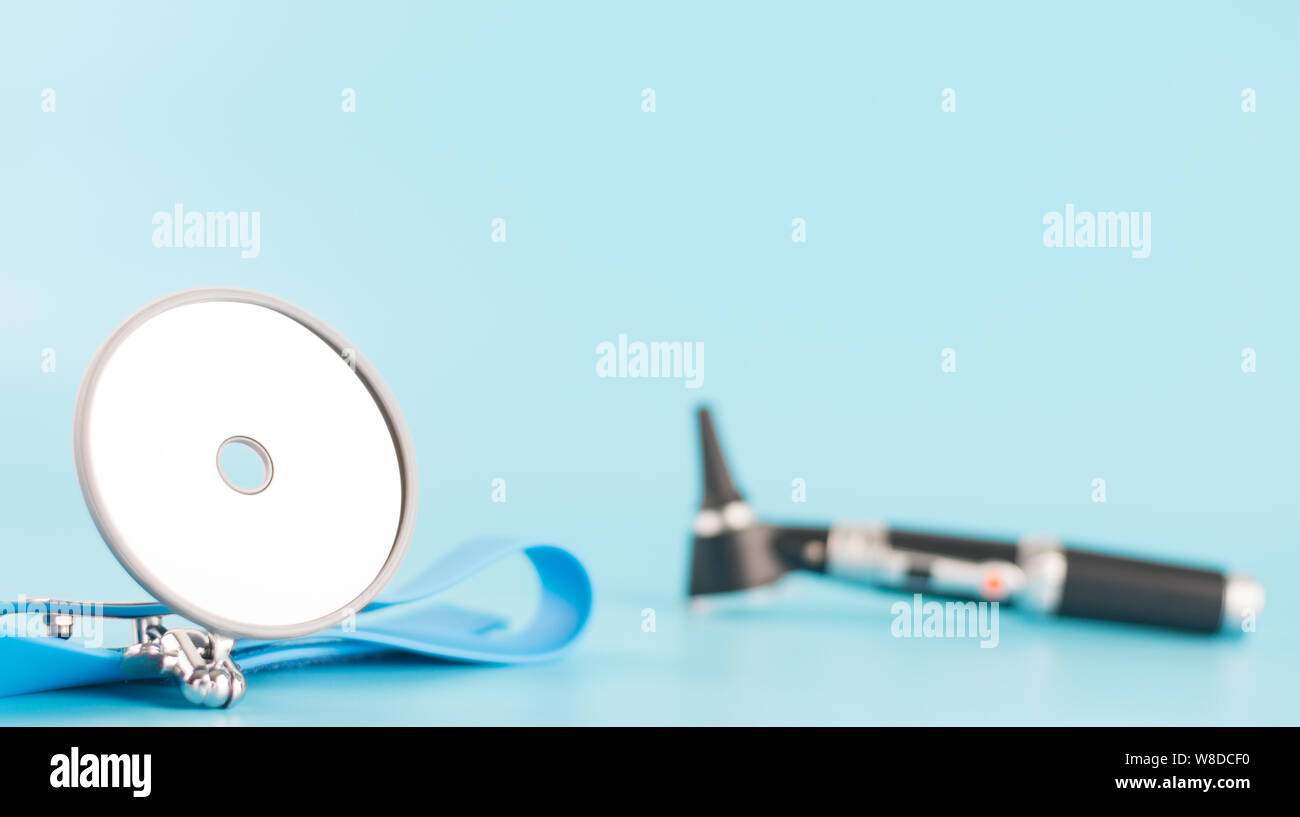 Instrument for check ear nose throat by ENT doctor Stock Photo - Alamy