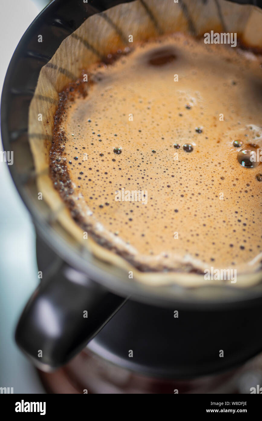Brewing coffee v60 method macro hi-res stock photography and images - Alamy - Carbon Dioxide Pour Over Coffee