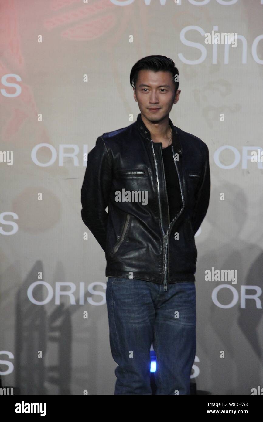 Hong Kong singer and actor Nicholas Tse poses at a promotional event ...