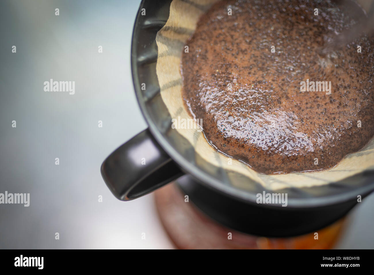 Brewing coffee v60 method hi-res stock photography and images - Alamy