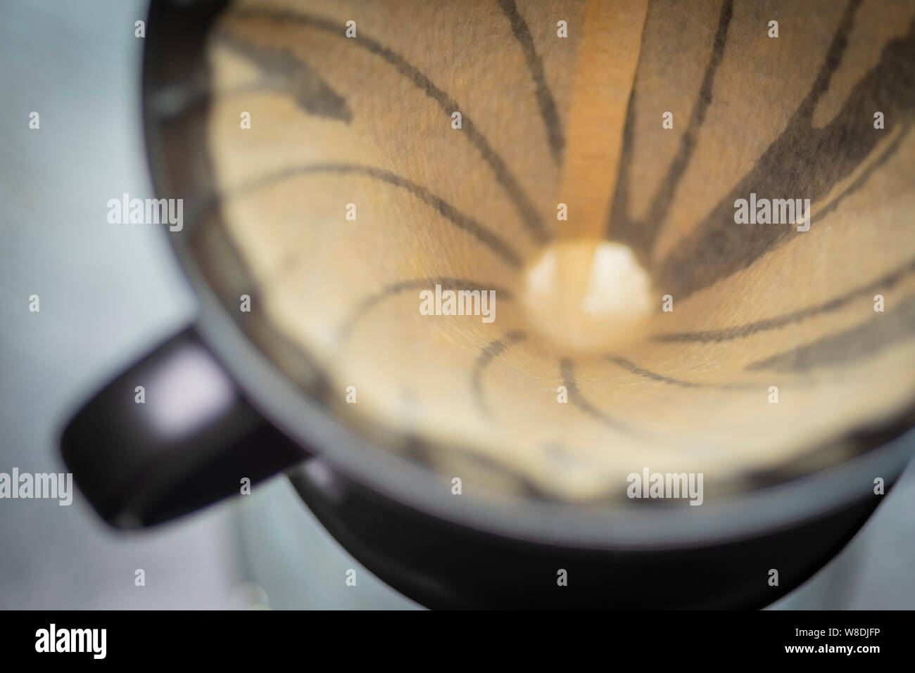 Drip coffee or pour-over coffee on the scale and professional coffee  equipment Stock Photo - Alamy