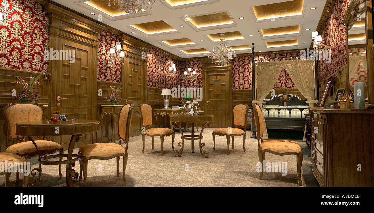 This Artist Rendition Shows An Interior View Of The Bedroom