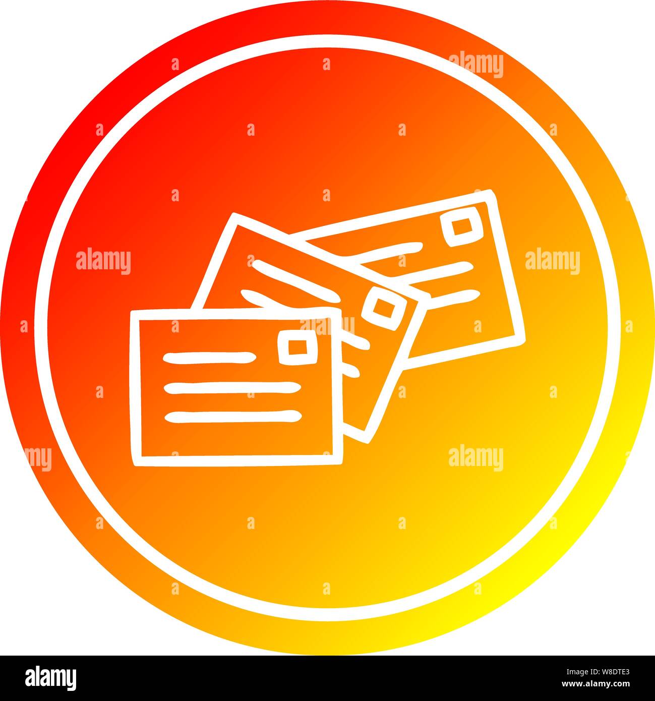 Stack of envelopes Stock Vector Images - Alamy