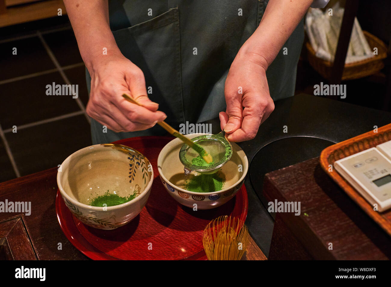 Japan, Honshu island, Kansai region, Kyoto, Ippodo, the oldest tea house of Kyoto, matcha tea