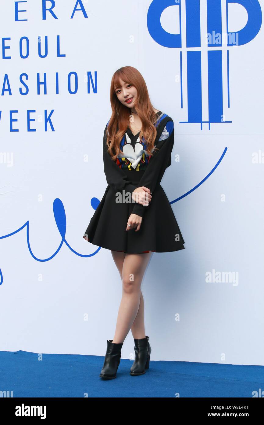 Ahn Hee Yeon Better Known By Her Stage Name Hani Of South Korean Girl Group Exid Arrives For The Studio K Fashion Show During The Hera Seoul Fashion Stock Photo Alamy