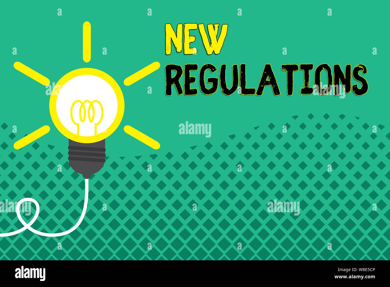 Conceptual hand writing showing New Regulations question. Concept ...