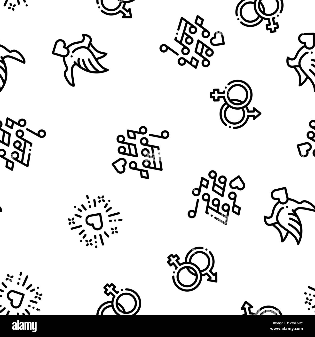 Wedding Seamless Pattern Vector Stock Vector Image & Art - Alamy