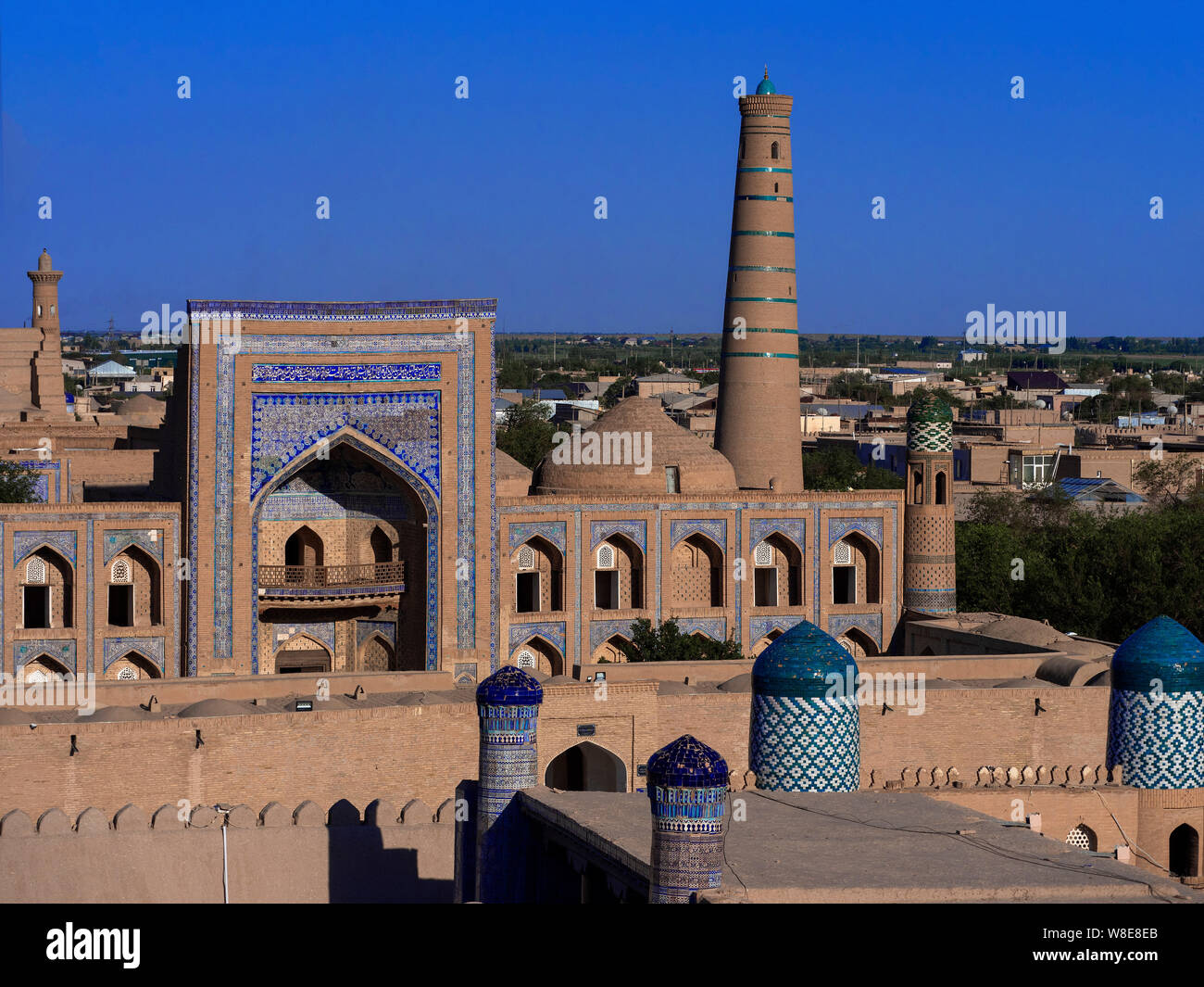 View From Fortress Historic City Ichan Qala Chiwa Uzbekistan Asia view-from-fortress-historic-city-ichan-qala-chiwa-uzbekistan-asia