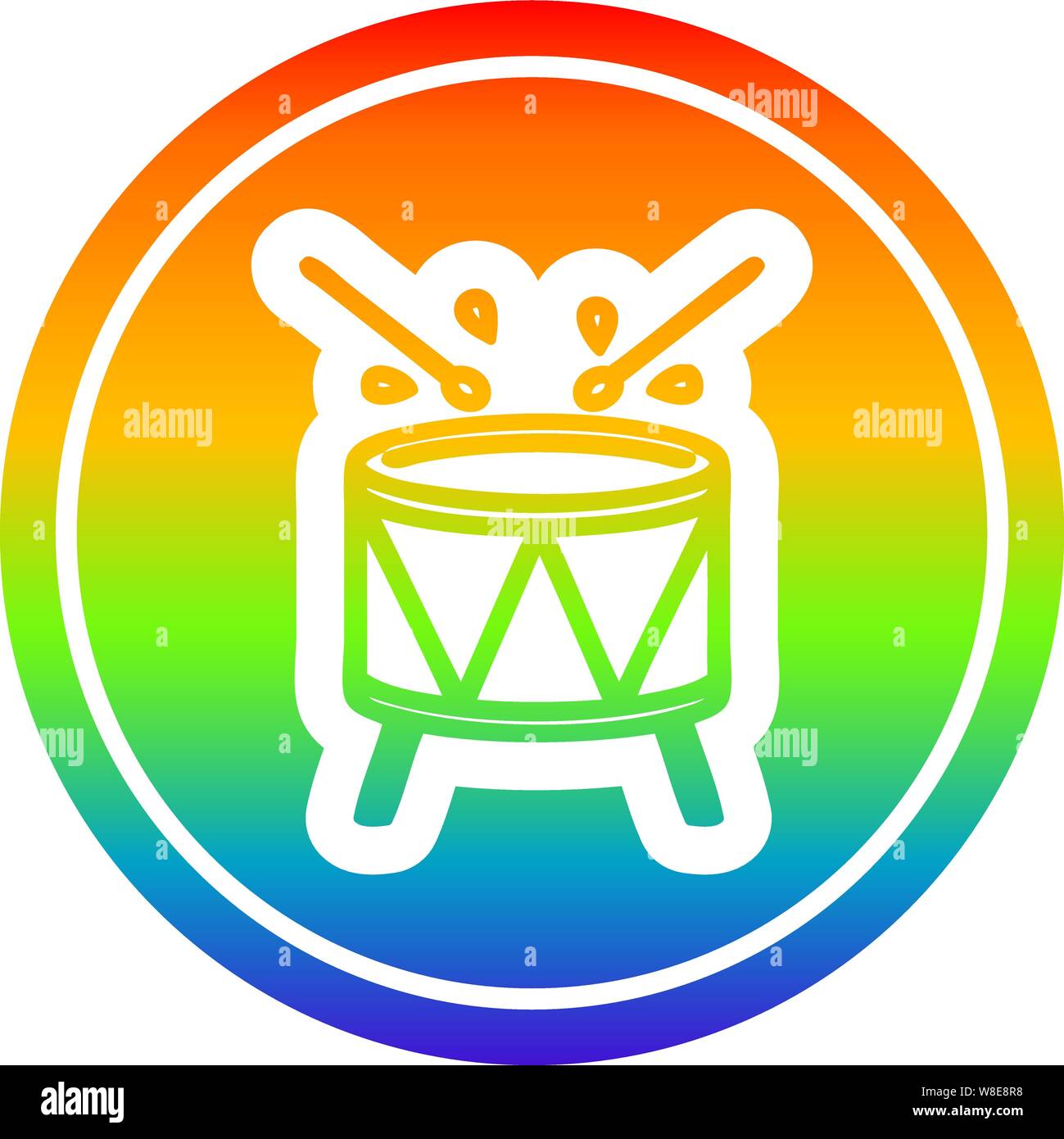 Circular drum Stock Vector Images - Alamy