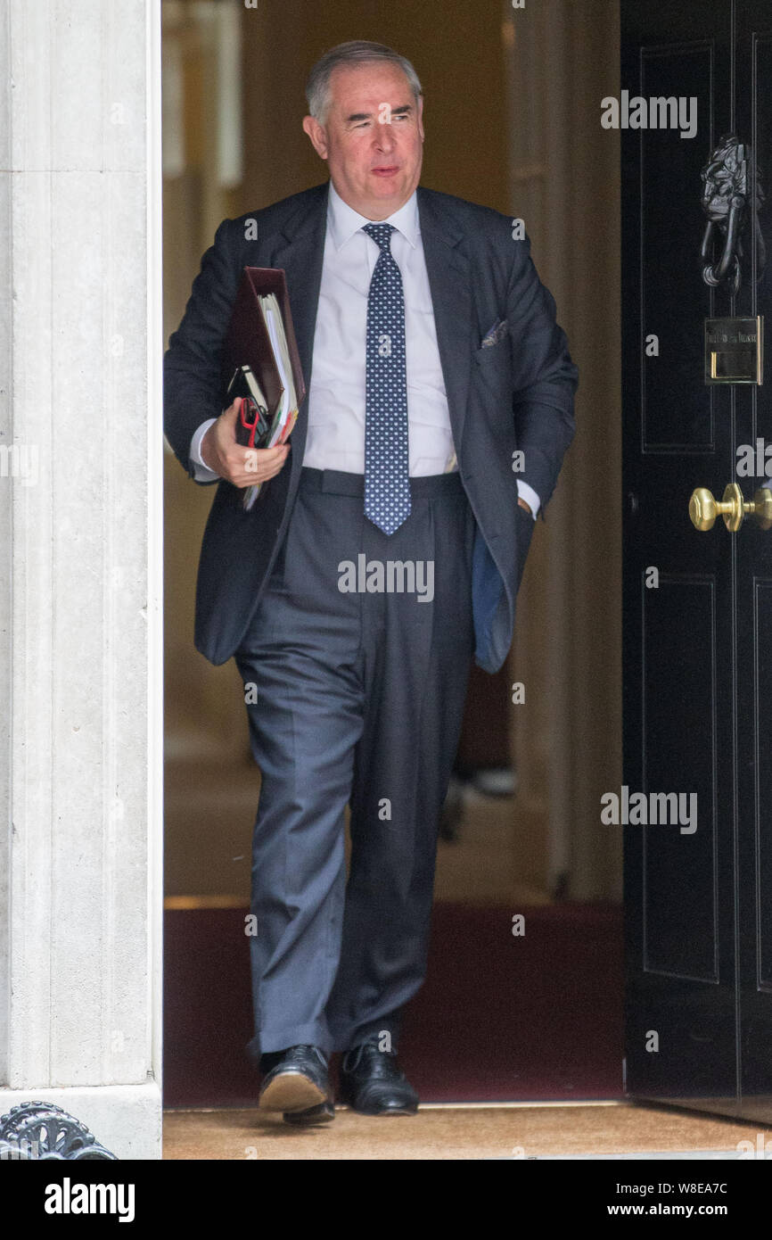 Ministers Depart Downing Street following cabinet meeting. Featuring: Geoffrey Cox QC MP Where: London, United Kingdom When: 09 Jul 2019 Credit: Wheatley/WENN Stock Photo